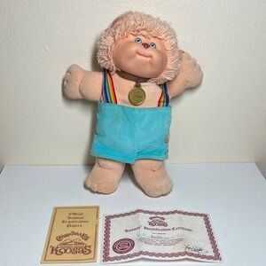 Cabbage Patch Kosas Plush Toy with Blue Outfit